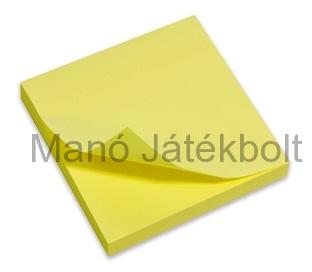 Sárga öntapadós jegyzettömb 100 db