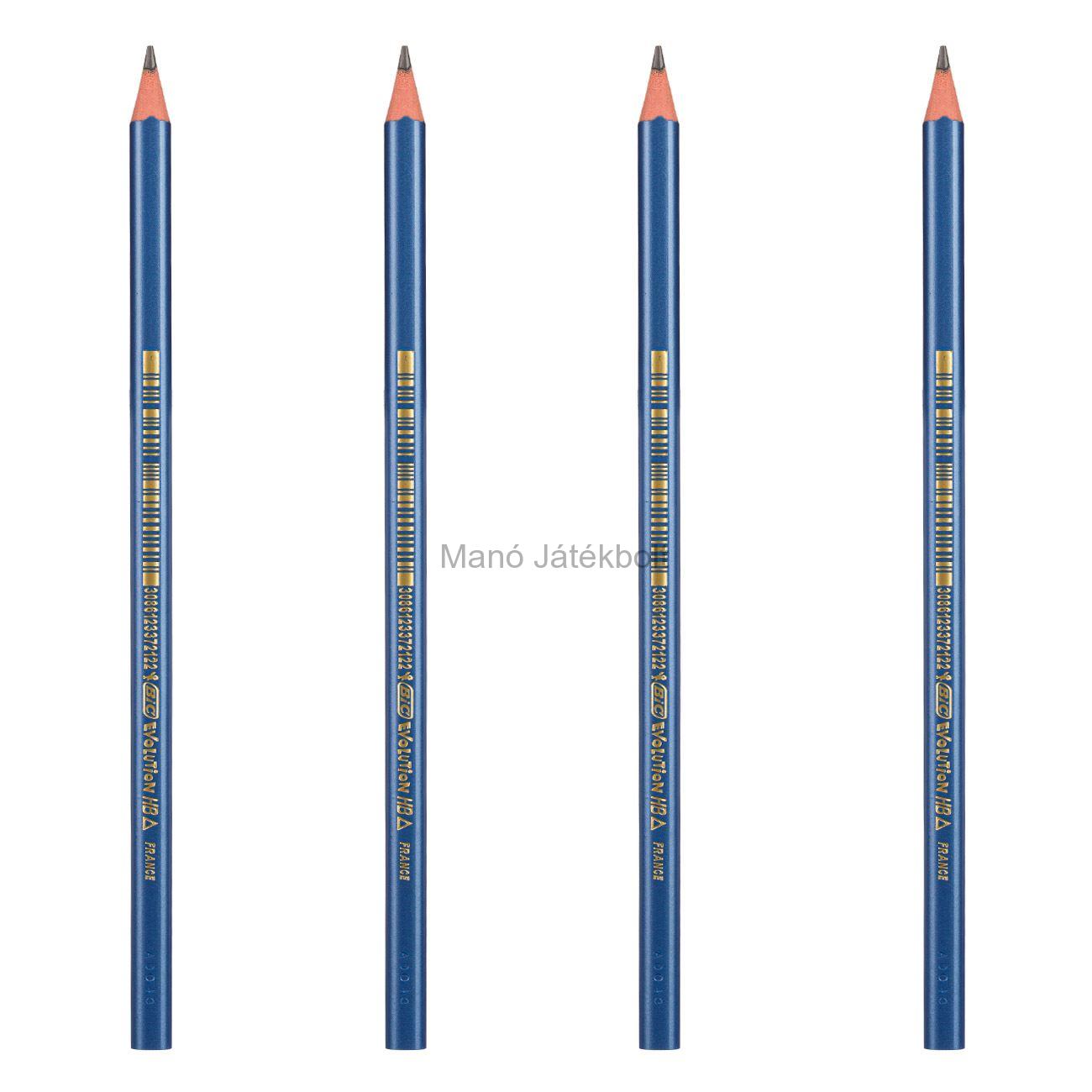 Háromszög ceruza UK Blue Metallic BIC - 4 db