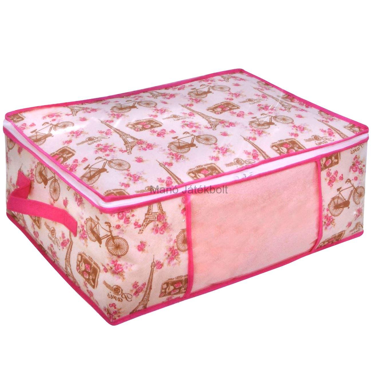 Ruhatároló rózsaszín 50 x 35 x 20 cm