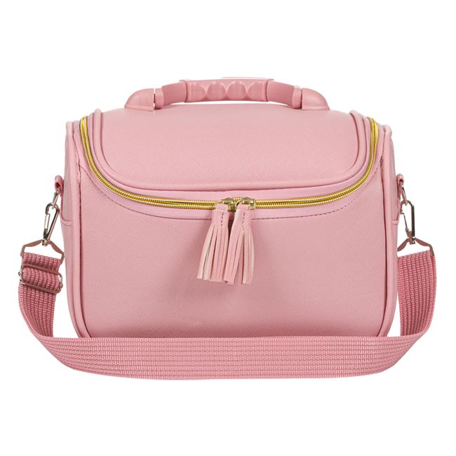 Kozmetikai bőrönd Rózsaszín 29x21x18 cm
