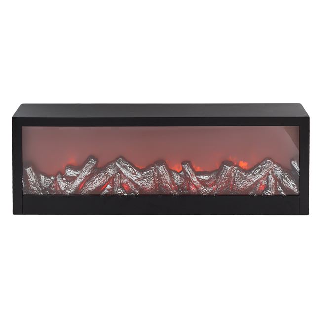 Lámpa - Kandalló Dekoratív Függő Fekete 60x10x20 cm