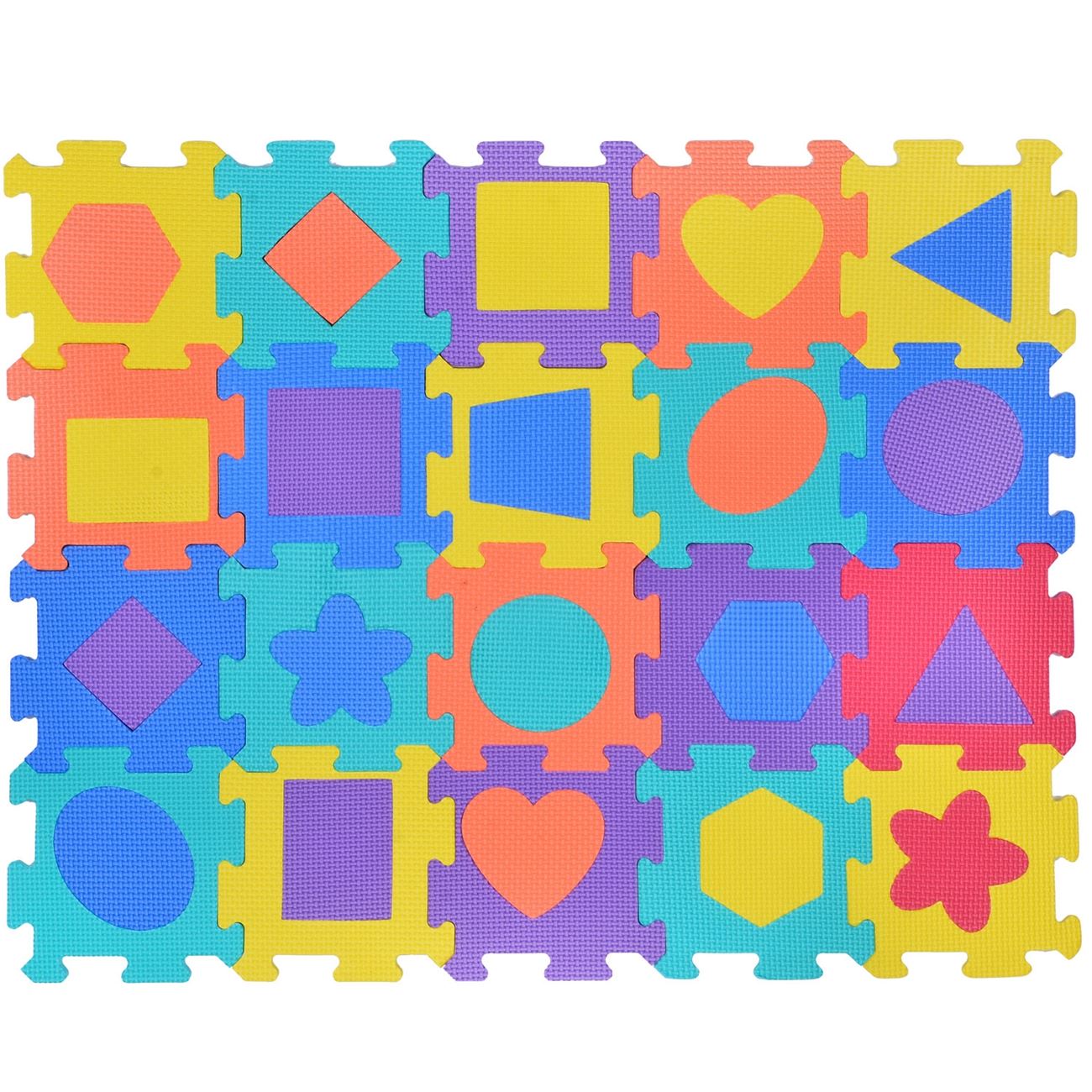Szivacs puzzle formák 17x17 cm (20 darab)