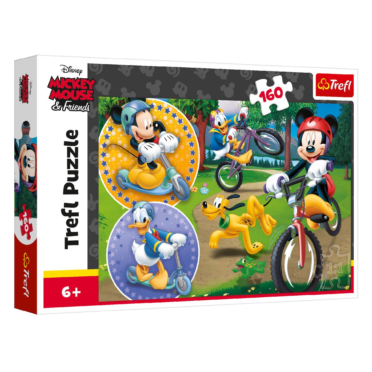 MICKEY Puzzle barátokkal és kerékpárokkal (100 darab) - Trefl