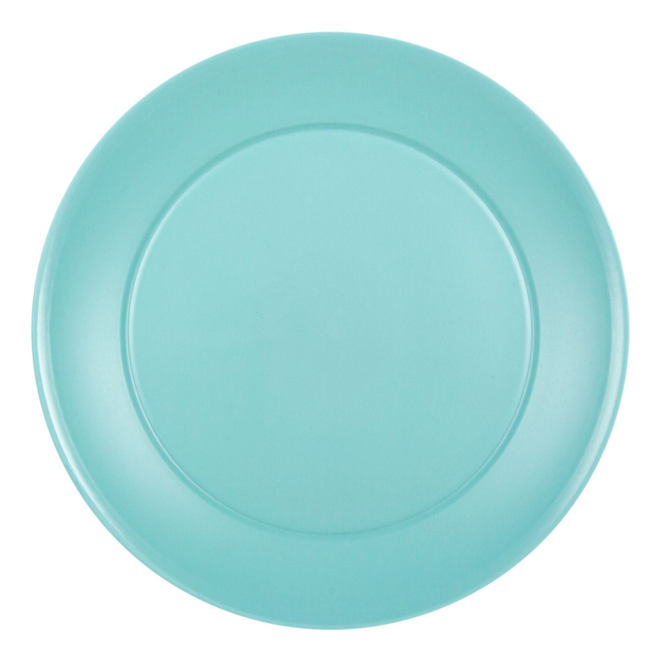 Kék műanyag lapos tányér 23 cm