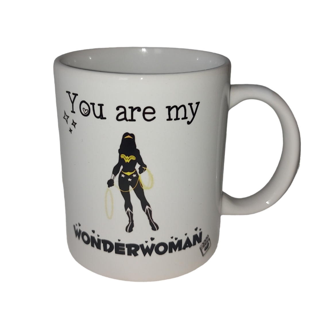 Egyedi " You are my Wonderwoman " porcelán bögre
