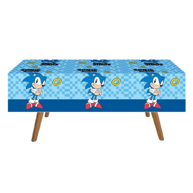 Sonic party asztalterítő 120x180cm