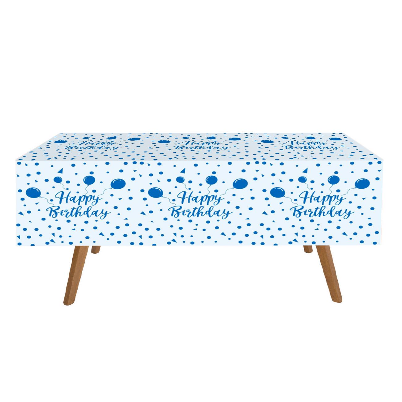 Boldog születésnapot parti asztalterítő kék 180x120 cm