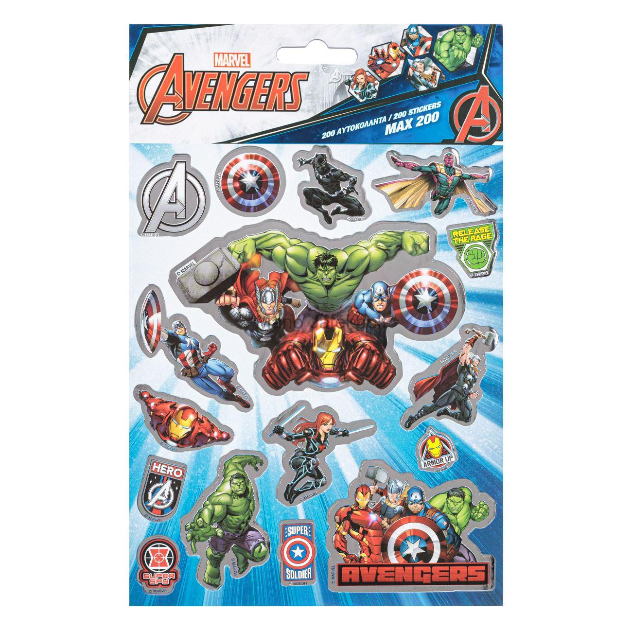 Avengers matricák 200 db