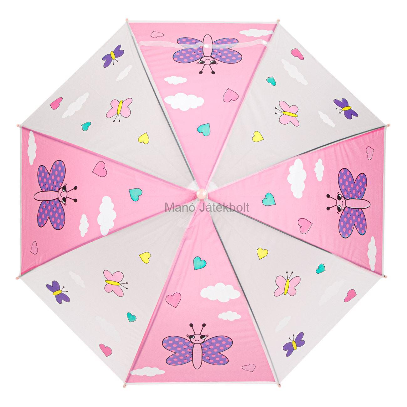 Gyerek esernyő - Pillangós 65 cm