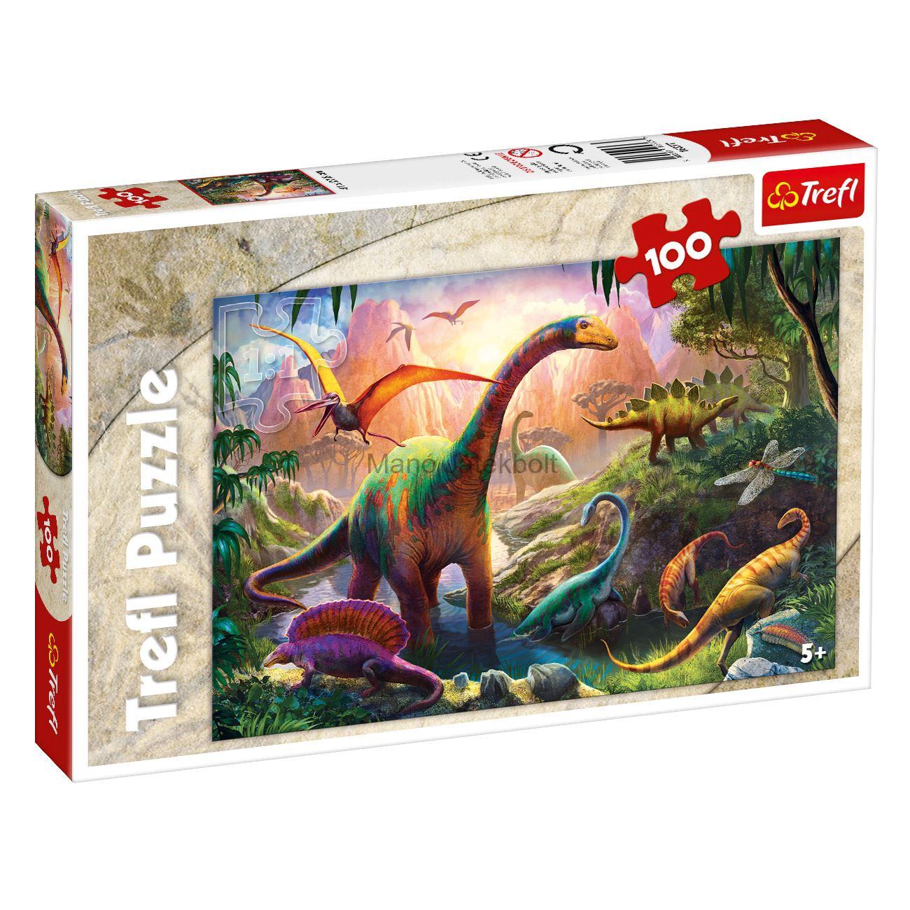 Dinoszauruszok az erdőben puzzle 100 db-os