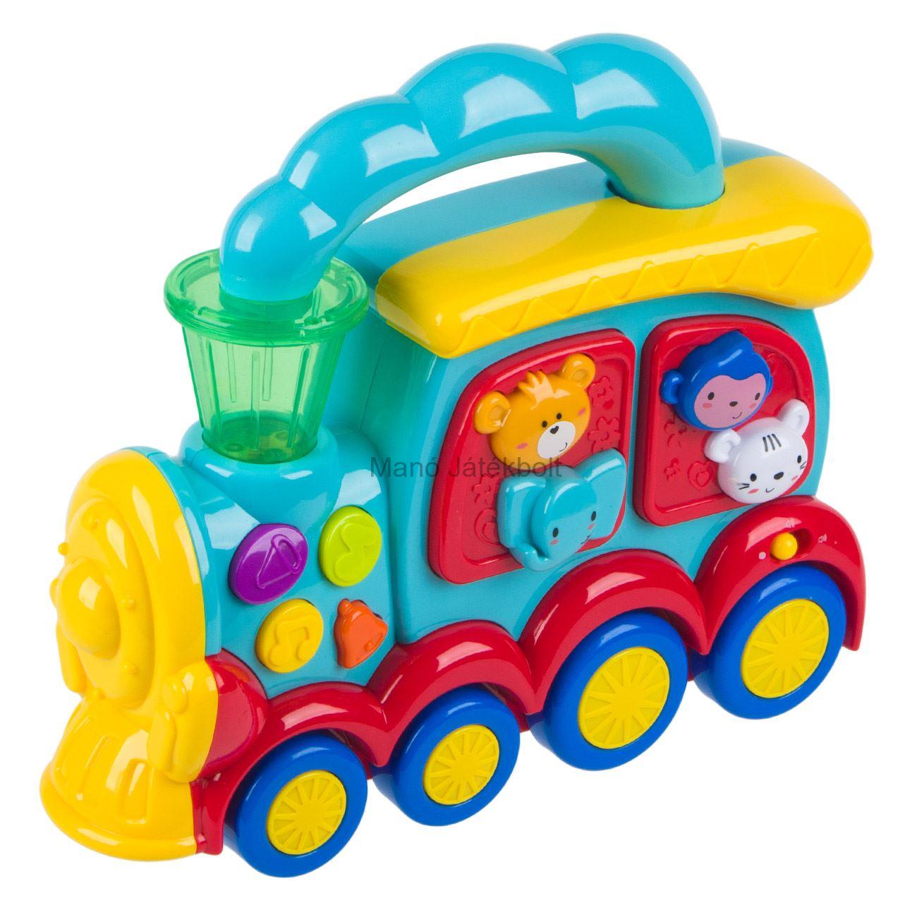 Készségfejlesztő vonat játék babáknak
