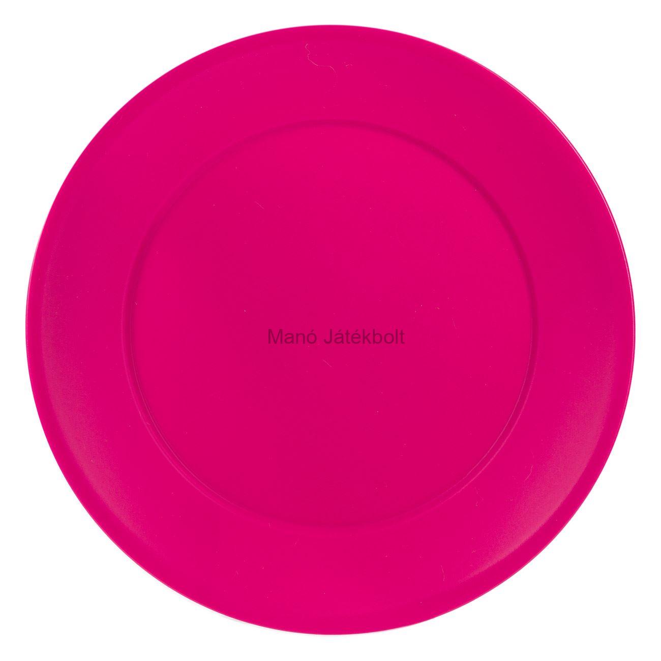 Műanyag tányér 20 cm rózsaszín