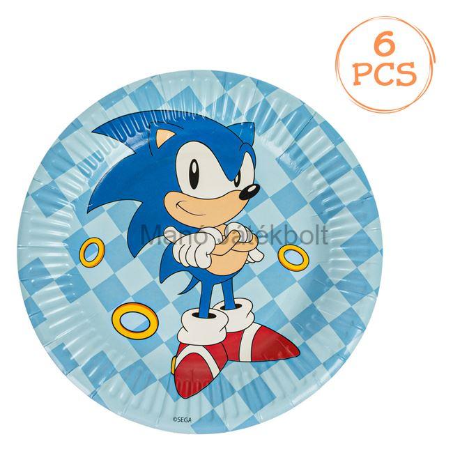 Sonic parti tányér 23 cm 10 db