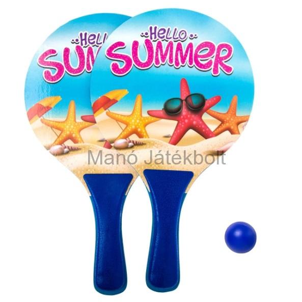 Strand ping-pong szett Hello Summer