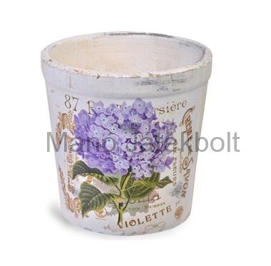 Kerámia edény violetta 11x10 cm