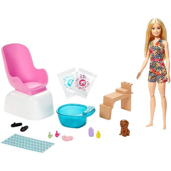 Barbie feltöltödés - Körömstúdió játékszett