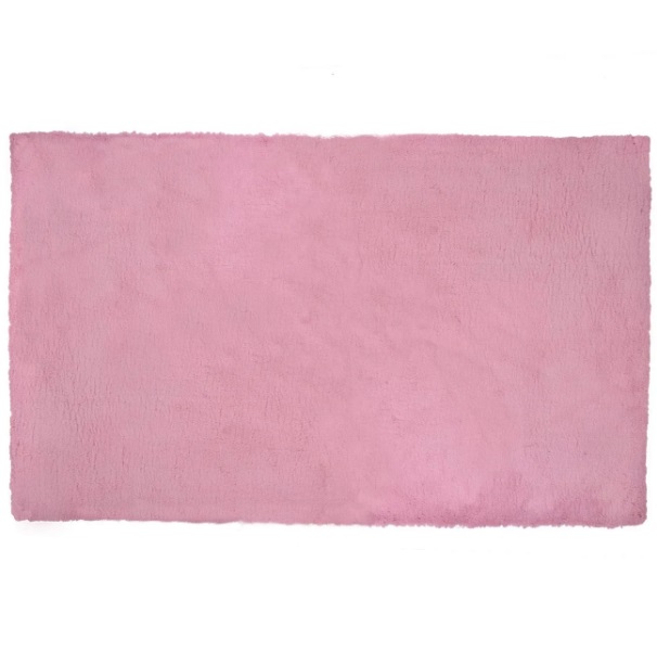 Dekoratív Rózsaszín szőrme juhszőnyeg 75x110 cm