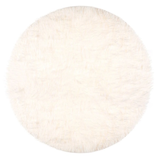 Dekoratív szőnyeg bozontos fehér szőr 70 cm