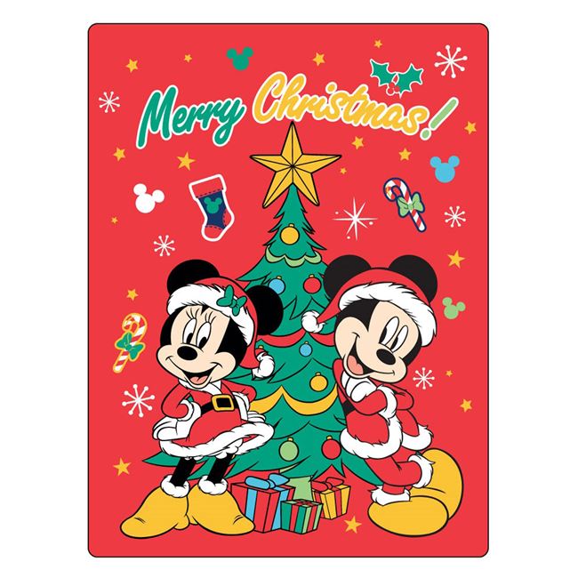 Mickey egér karácsonyi takaró 75x100 cm