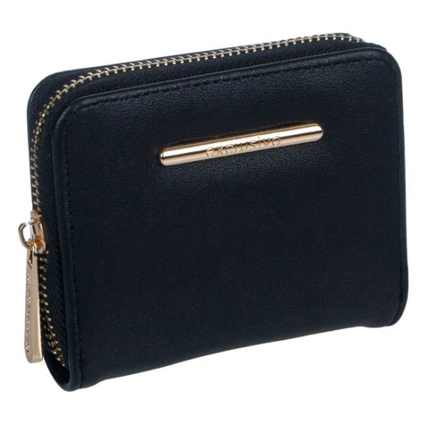 Női mini pénztárca fekete 11x9 cm