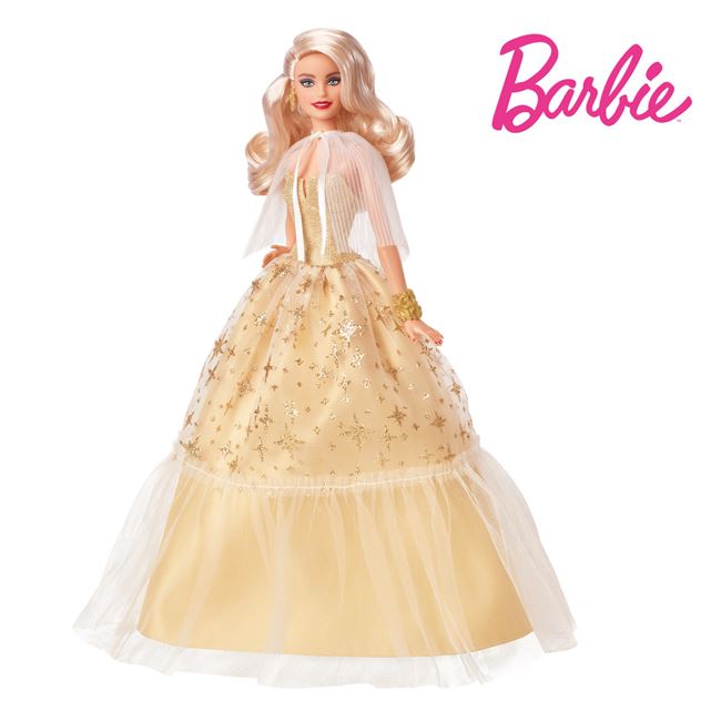 Kollekció Barbie baba 2023 arany estélyi ruhával - Mattel