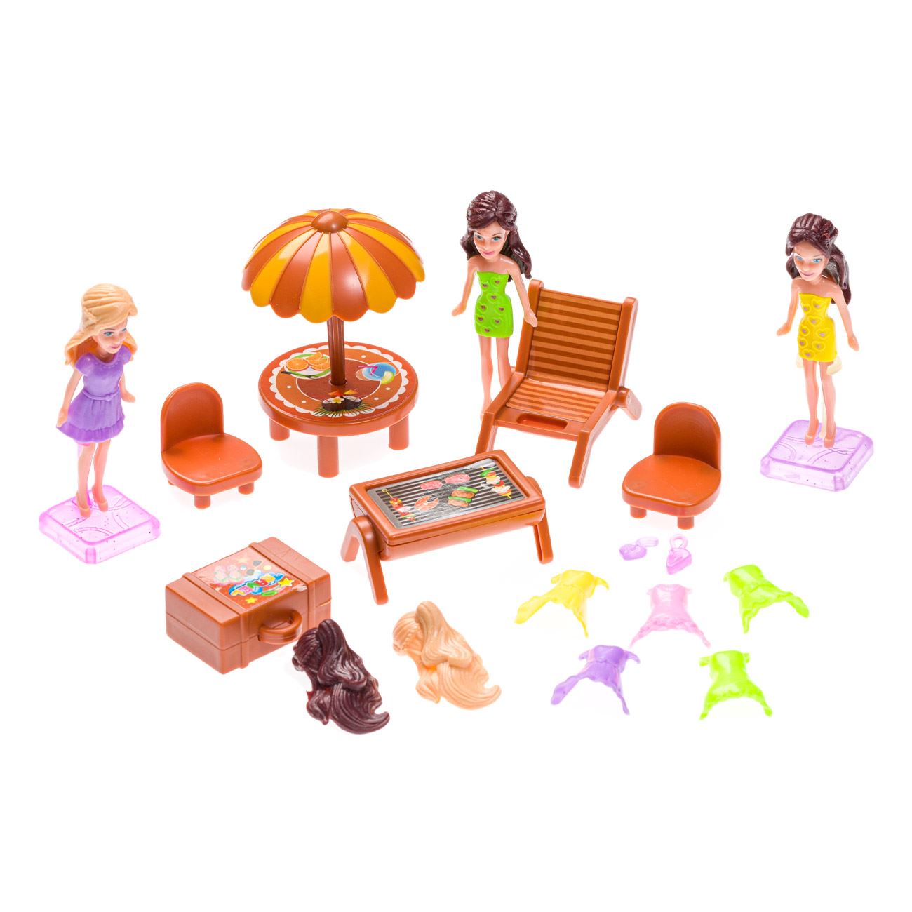 Mini Dolls Beach szett kiegészítőkkel
