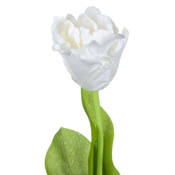 Tulipán művirág fehér 50 cm 