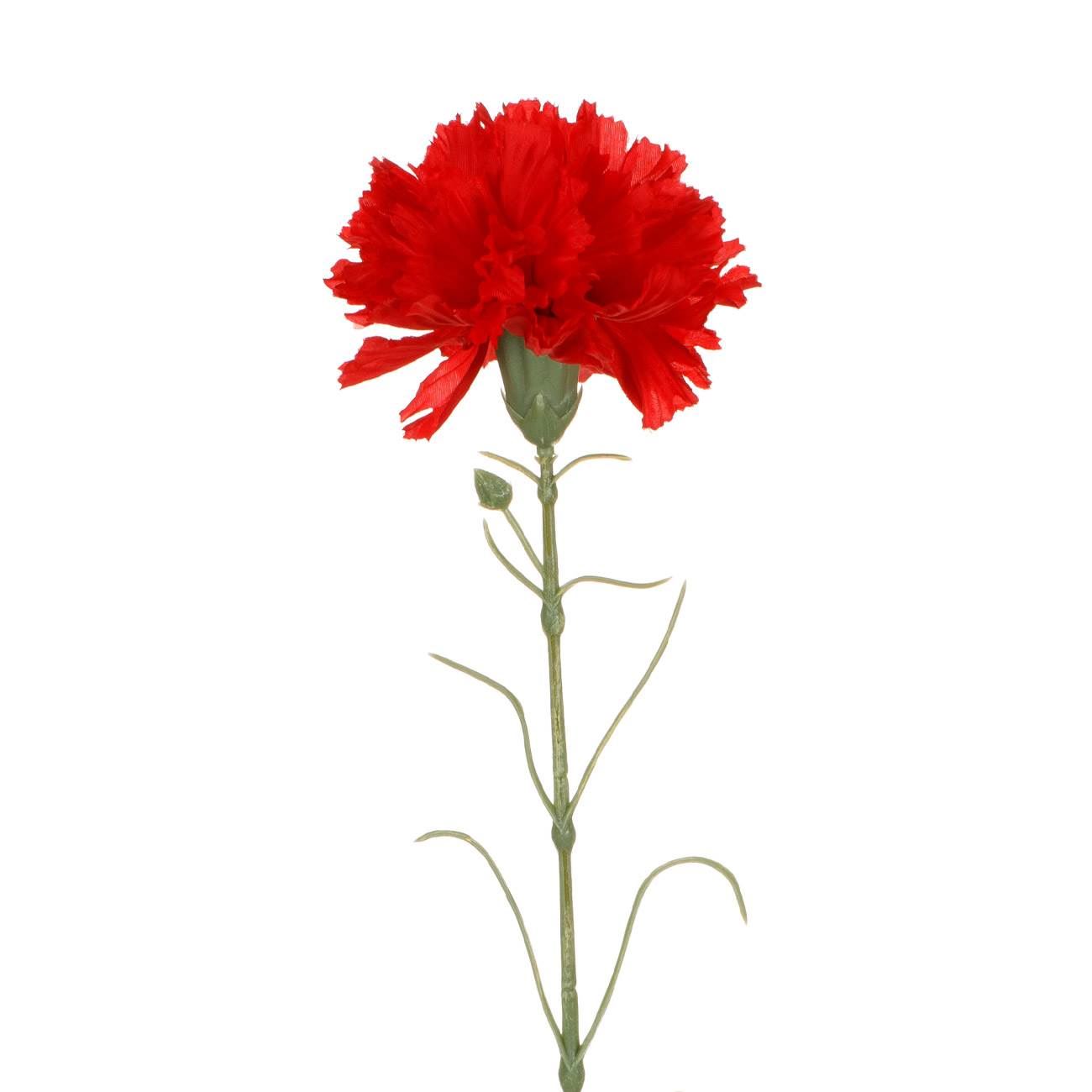 Szegfű művirág vörös 65 cm 