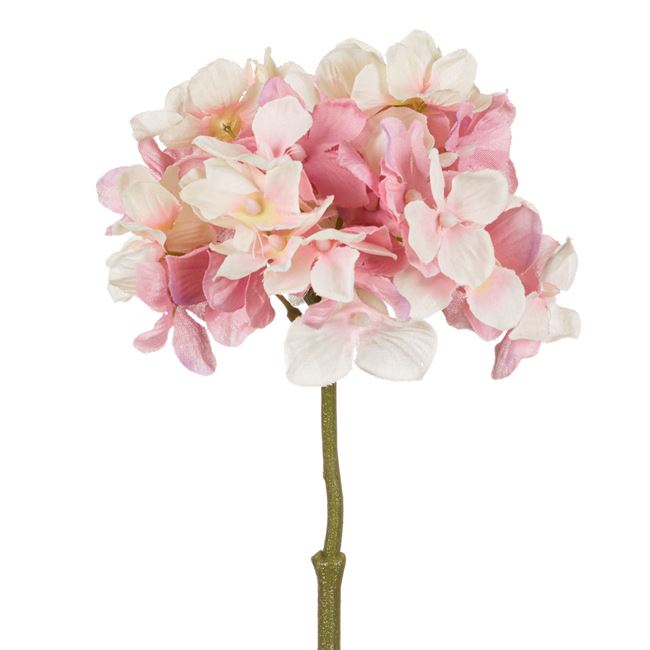 Hortenzia művirág rózsaszín 24 cm