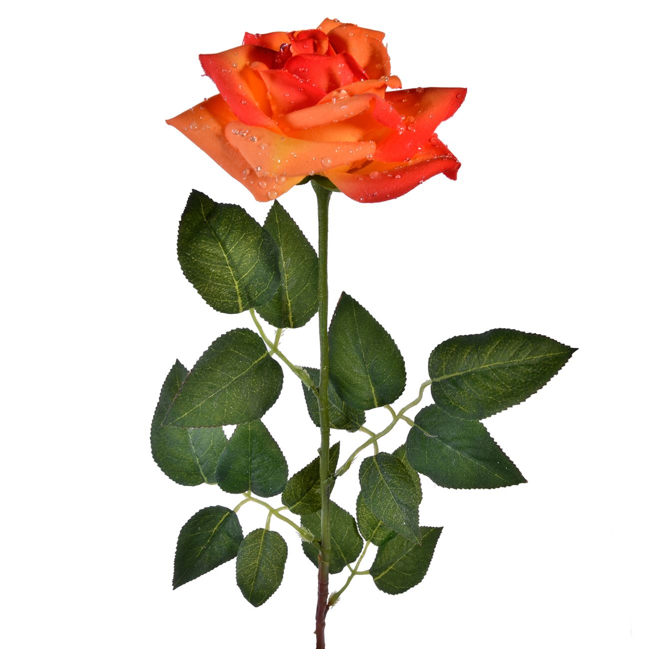 Rózsa művirág narancssárga 80 cm 