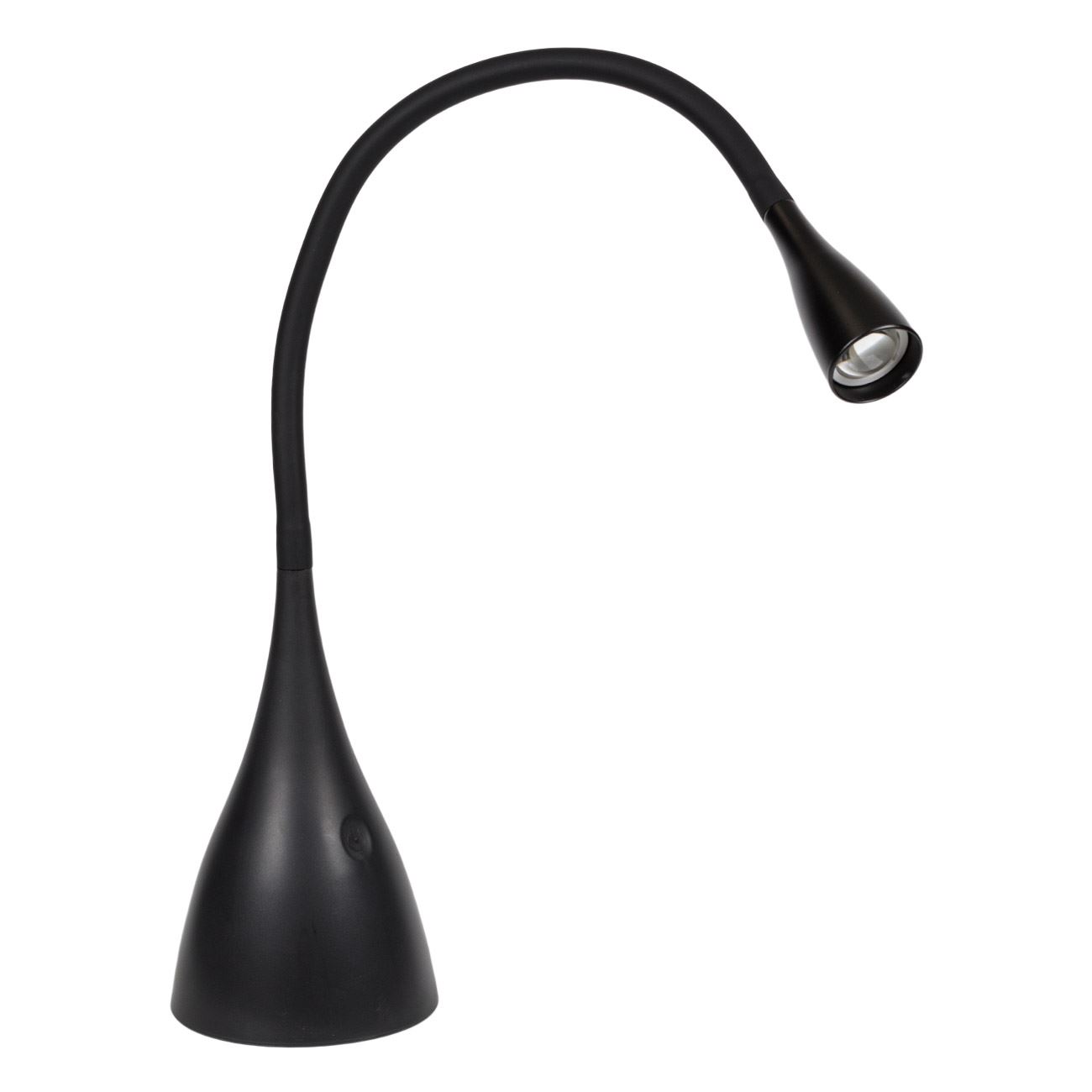 LED asztali lámpa fekete rugalmas nyak