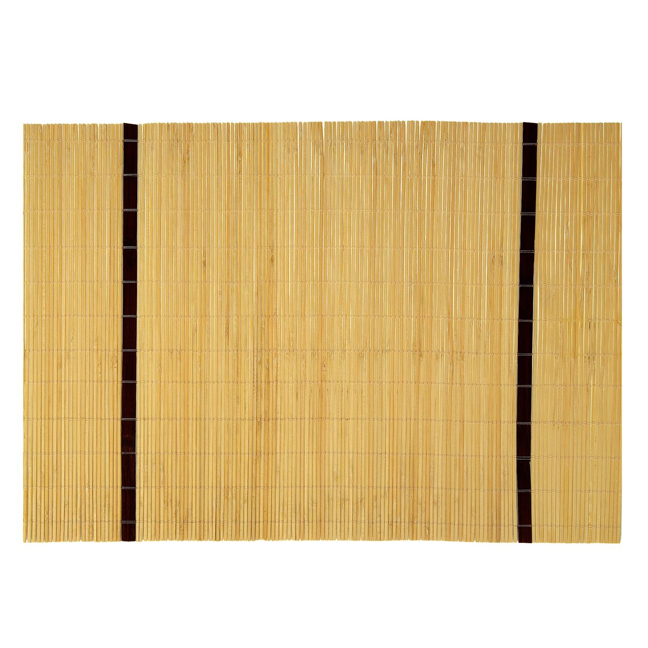 Bambusz alátétek Barna csíkok 45x30 cm