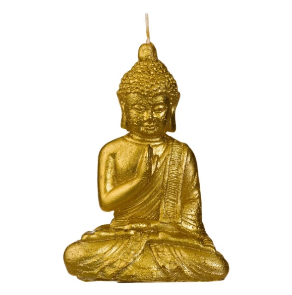 Gyertya Dekoratív 3D Buddha Ülő Arany 10x5x15 cm