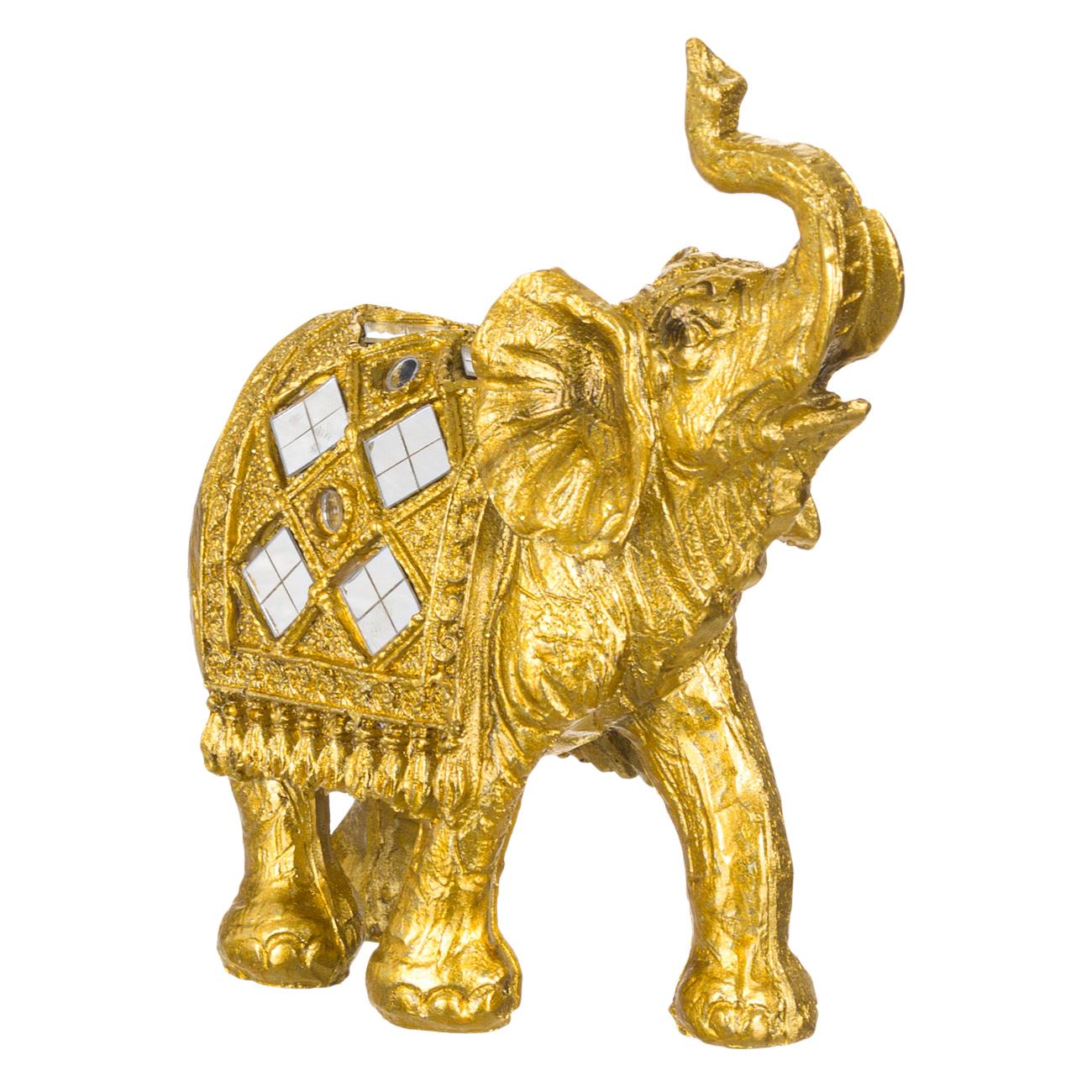 Dekoratív elefánt asztali arany 12x4,5x13 cm