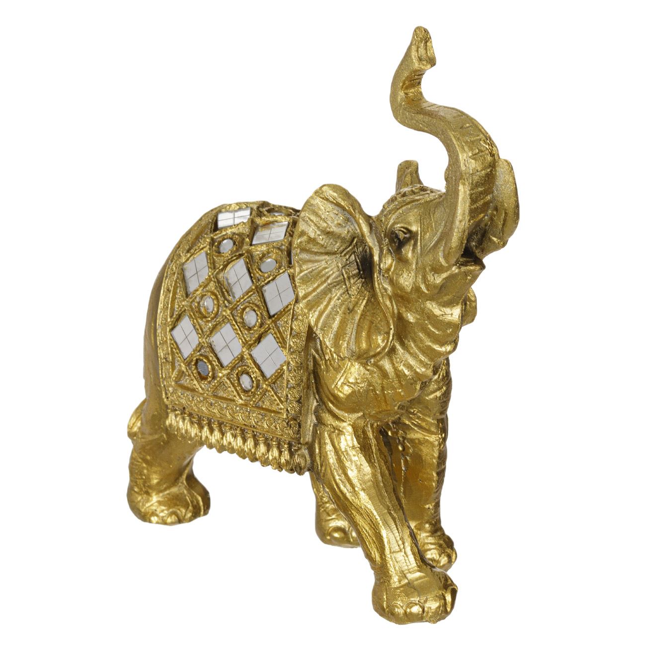 Dekoratív elefánt asztali arany 15x5x18 cm