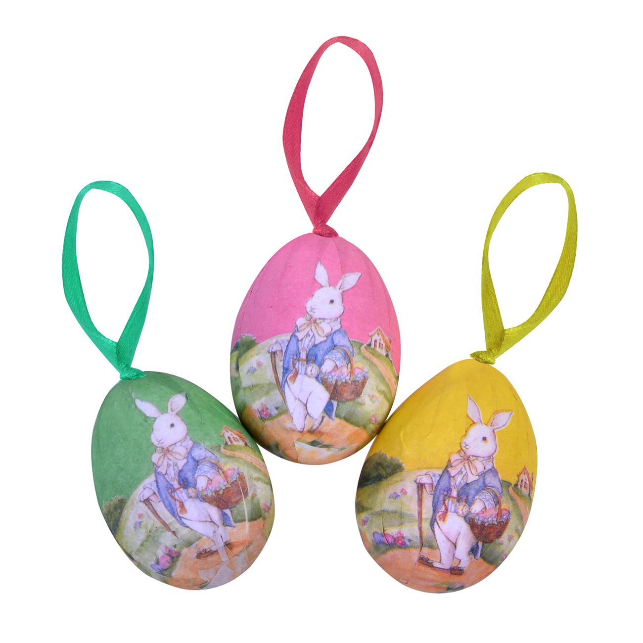 Húsvéti dekoratív színes tojások  3,5 cm - 12 db