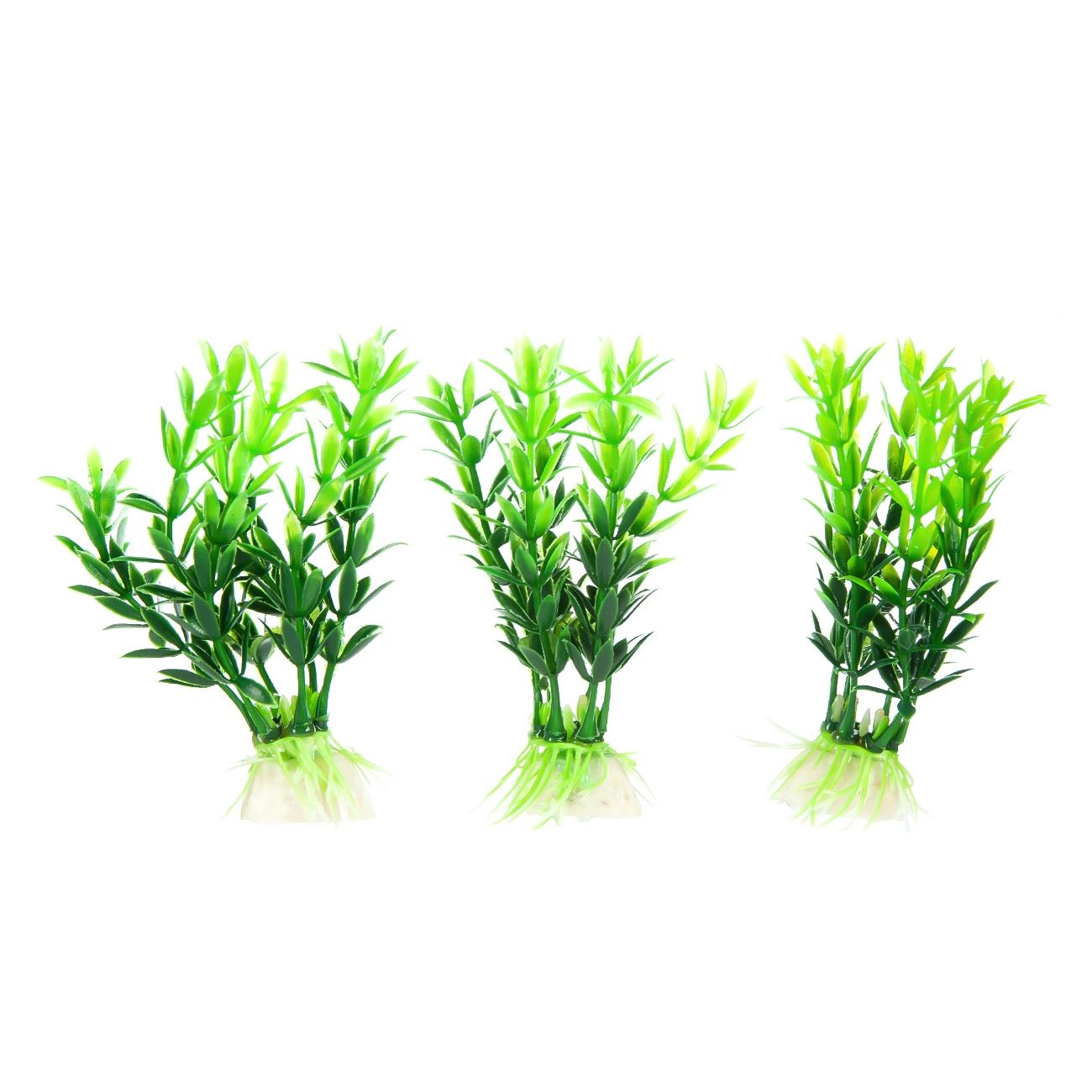 Akváriumi kiegészítők Zöld növények 10 cm - 3 db.