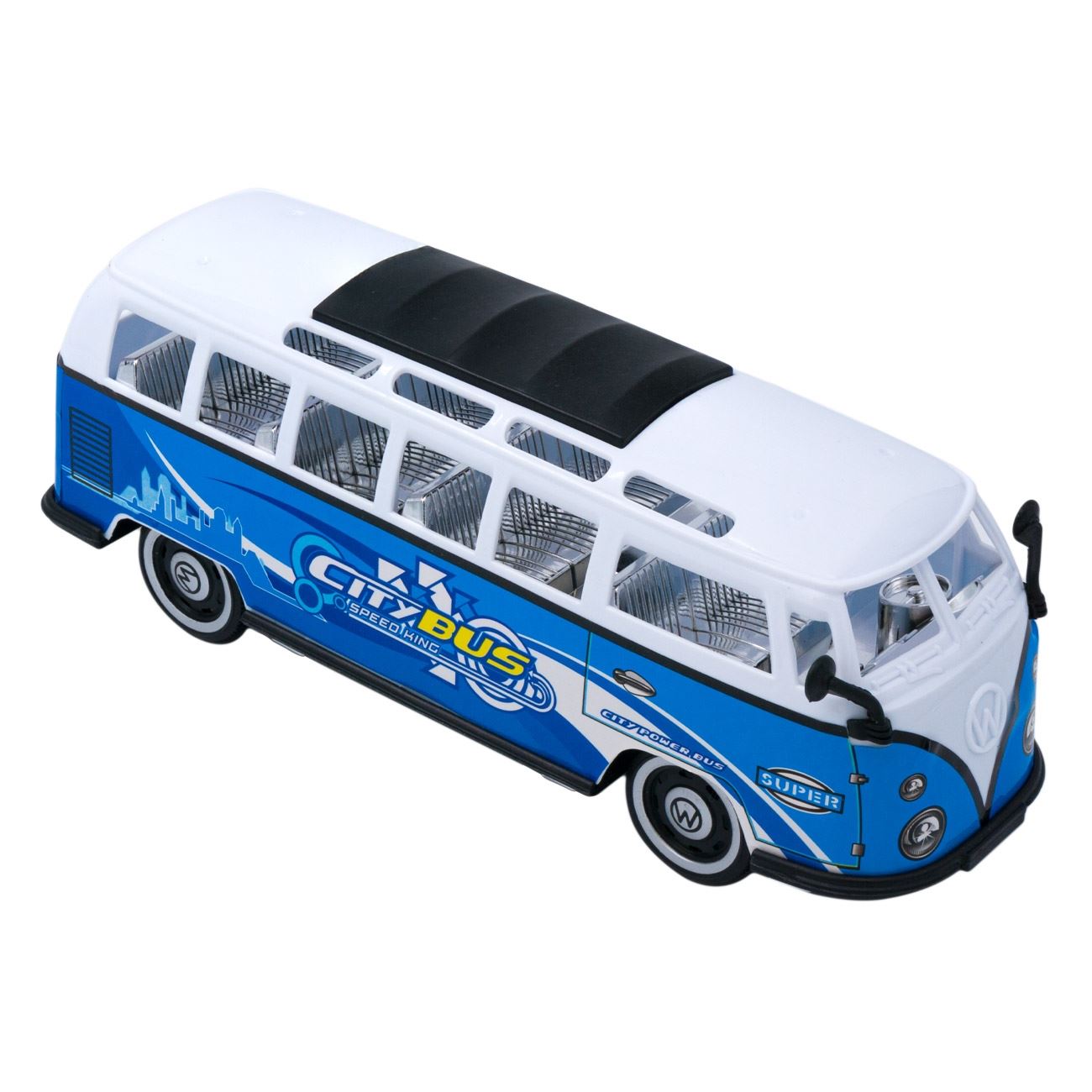 Városi busz kék/fehér