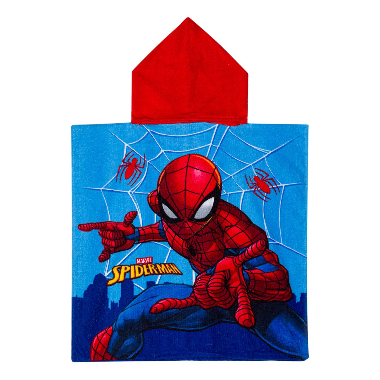 Strandtörölköző, Poncsó Spiderman 60x120 cm