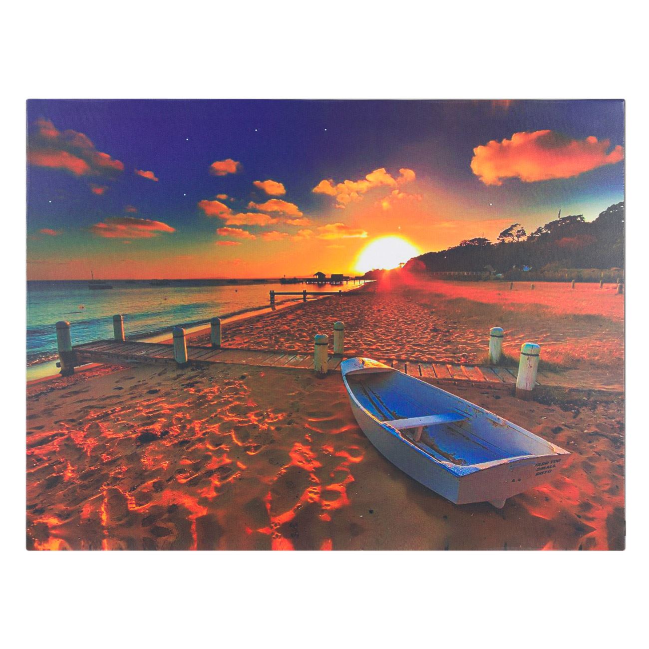 Nagy fali kép Sunset Beach 80x60x1,5 cm