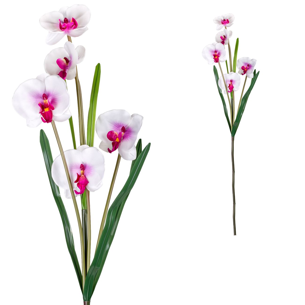 Virág dekoratív orchidea fehér 100 cm