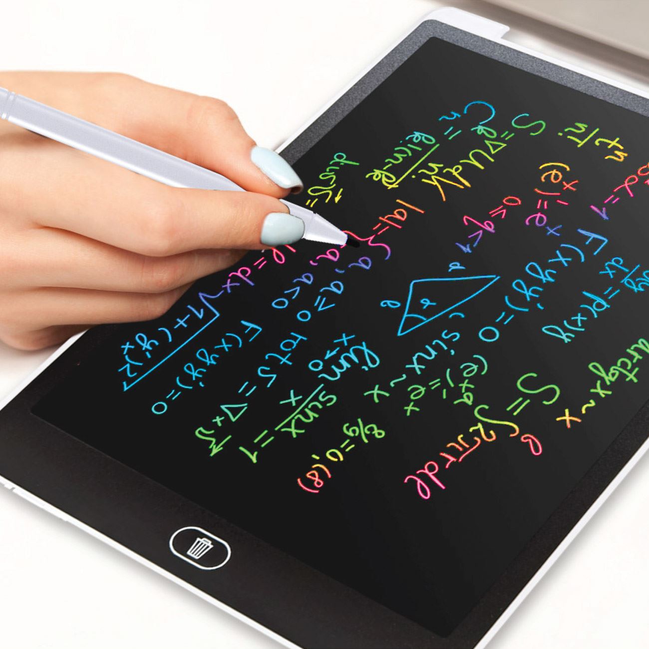 Írótábla gyerekeknek Rainbow 12"-es LCD képernyővel és ceruzával
