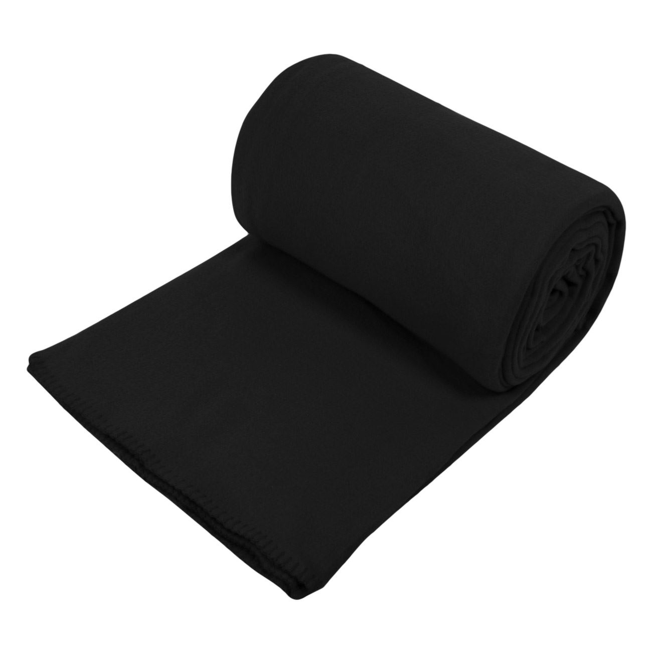 Polár fekete takaró 220x150 cm