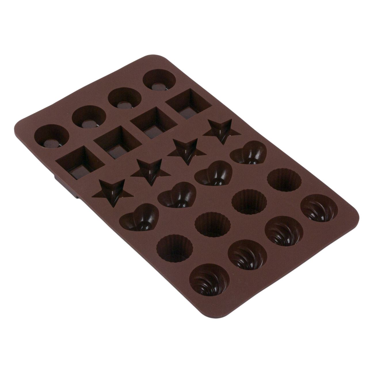 Szilikon csokoládé forma (24 hely) 24x18,5x2,5 cm