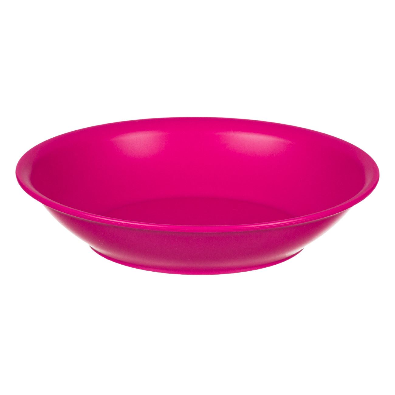 Műanyag mély tányér 18 cm rózsaszín