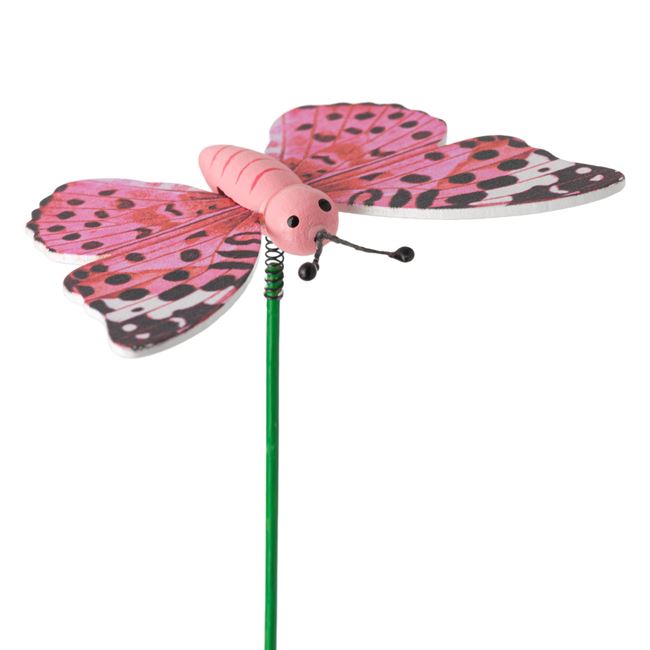 Mozgó Pillangó pálcikán rózsaszín