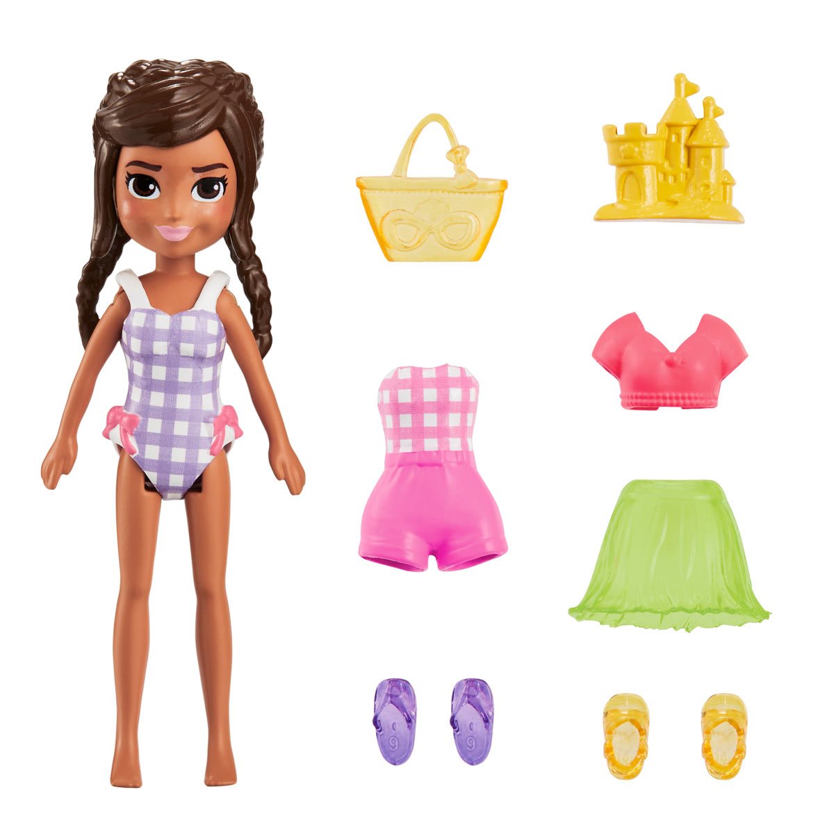 Mattel Polly Pocket - Baba fürdőruhában kiegészítőkkel