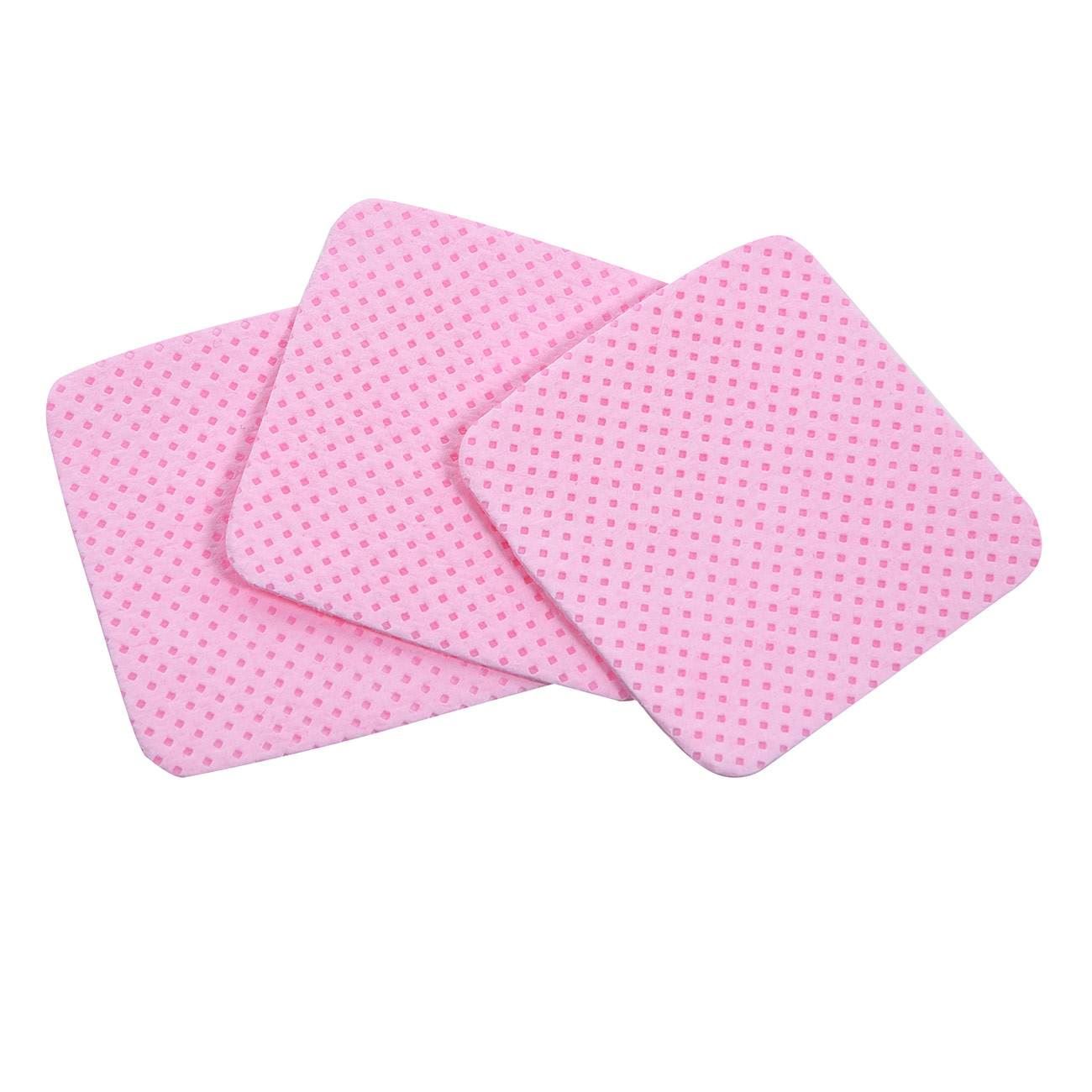 Rózsaszín pamut tisztítókendő 5x5cm - 50db
