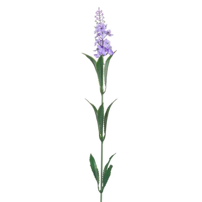 Dekoratív levendulaág 1 lila virággal 60cm