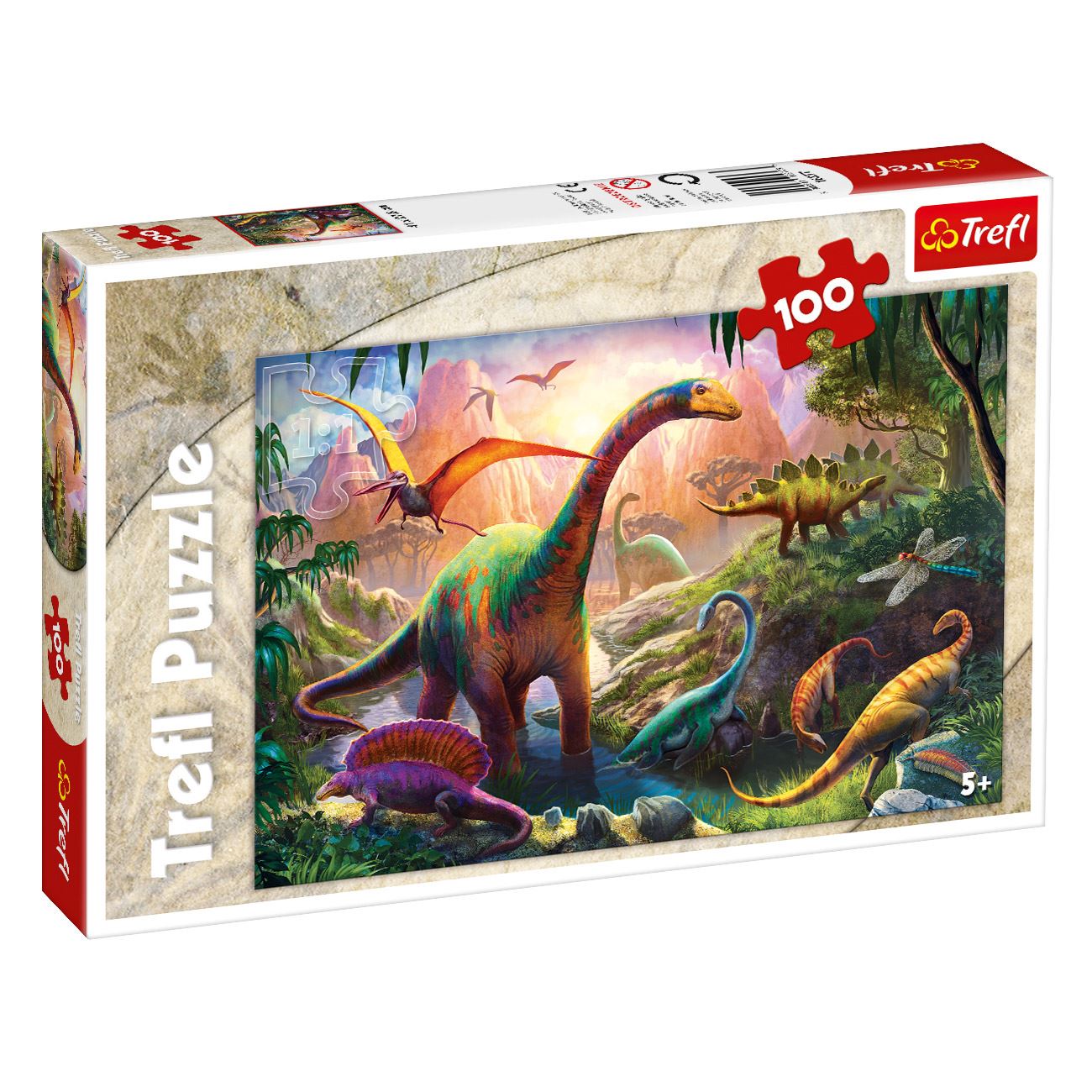 Dinoszauruszok az erdőben puzzle 100 db-os